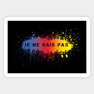 Je Ne Sais Pas Sticker